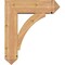 Ekena Millwork Thorton Arts and Crafts Smooth Bracket w/ Offset Brace, Western Red Cedar, 7 1/2"W x 24"D x 28"H BKT0806X24X28THR03SWR - alternate 3